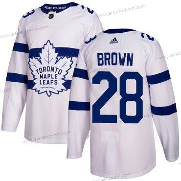 Adidas Miesten Toronto Maple Leafs #28 Connor Brown Valkoinen Aito 2018 Stadium Series Ommeltu NHL Paita