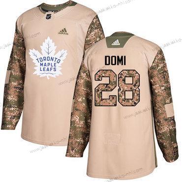 Adidas Miesten Toronto Maple Leafs #28 Tie Domi Maastokuvio Aito 2017 Veterans Day Ommeltu NHL Paita