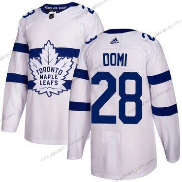 Adidas Miesten Toronto Maple Leafs #28 Tie Domi Valkoinen Aito 2018 Stadium Series Ommeltu NHL Paita