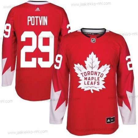 Adidas Miesten Toronto Maple Leafs #29 Felix Potvin Punainen Kanadan maajoukkue Aito Ommeltu NHL Paita