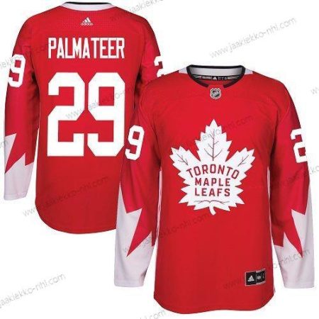 Adidas Miesten Toronto Maple Leafs #29 Mike Palmateer Punainen Kanadan maajoukkue Aito Ommeltu NHL Paita