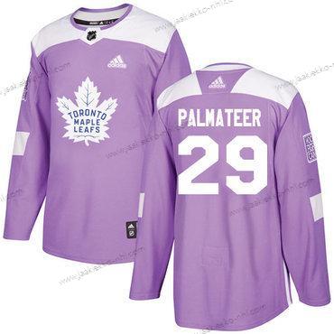 Adidas Miesten Toronto Maple Leafs #29 Mike Palmateer Violetti Aito Taistelee syöpää vastaan Ommeltu NHL Paita