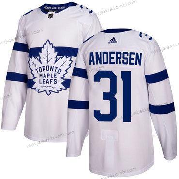 Adidas Miesten Toronto Maple Leafs #31 Frederik Andersen Valkoinen Aito 2018 Stadium Series Ommeltu NHL Paita