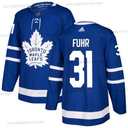 Adidas Miesten Toronto Maple Leafs #31 Grant Fuhr Sininen Kotiottelupaita Aito Ommeltu NHL Paita