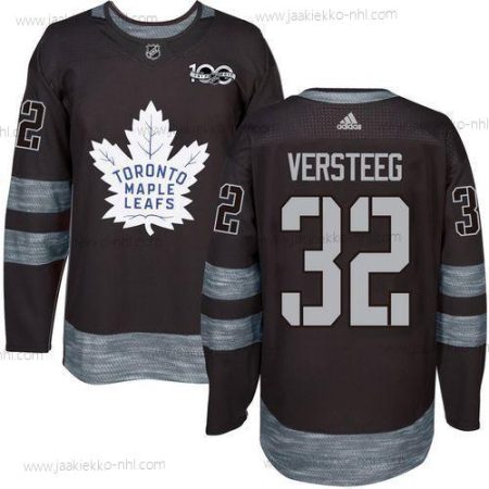 Adidas Miesten Toronto Maple Leafs #32 Kris Versteeg Musta 100th Vuosipäivä Ommeltu NHL 2017 Jääkiekko Paita