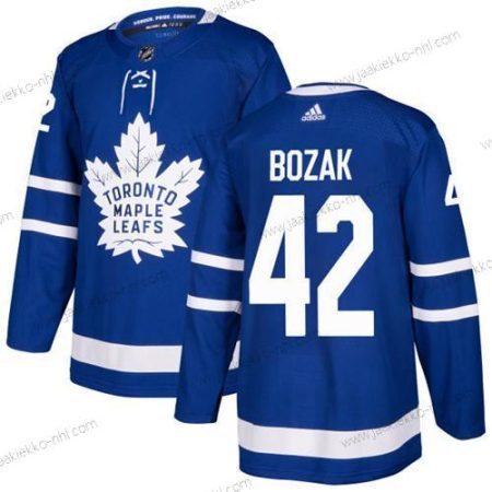 Adidas Miesten Toronto Maple Leafs #42 Tyler Bozak Sininen Kotiottelupaita Aito Ommeltu NHL Paita