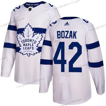 Adidas Miesten Toronto Maple Leafs #42 Tyler Bozak Valkoinen Aito 2018 Stadium Series Ommeltu NHL Paita