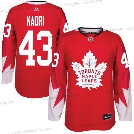 Adidas Miesten Toronto Maple Leafs #43 Nazem Kadri Punainen Kanadan maajoukkue Aito Ommeltu NHL Paita