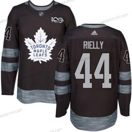 Adidas Miesten Toronto Maple Leafs #44 Morgan Rielly Musta 100th Vuosipäivä Ommeltu NHL 2017 Jääkiekko Paita