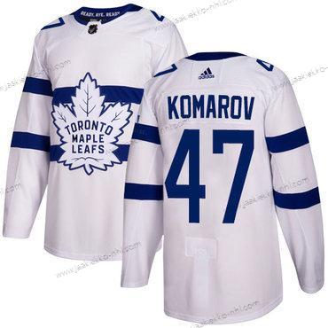 Adidas Miesten Toronto Maple Leafs #47 Leo Komarov Valkoinen Aito 2018 Stadium Series Ommeltu NHL Paita