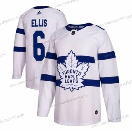 Adidas Miesten Toronto Maple Leafs #6 Ron Ellis Valkoinen Ommeltu NHL Paita