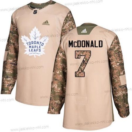 Adidas Miesten Toronto Maple Leafs #7 Lanny Mcdonald Maastokuvio Aito 2017 Veterans Day Ommeltu NHL Paita