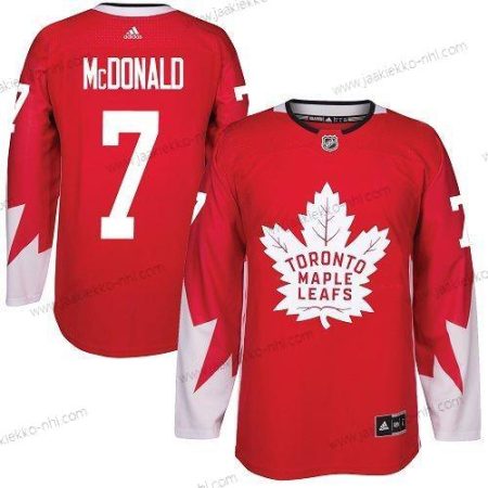 Adidas Miesten Toronto Maple Leafs #7 Lanny Mcdonald Punainen Kanadan maajoukkue Aito Ommeltu NHL Paita