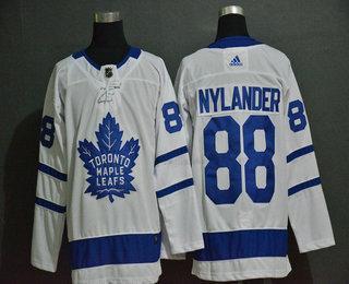 Adidas Miesten Toronto Maple Leafs #88 William Nylander Valkoinen Ommeltu NHL Paita