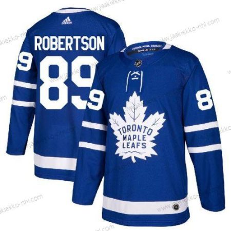 Adidas Miesten Toronto Maple Leafs #89 Nicholas Robertson Royal Sininen Ommeltu NHL Paita