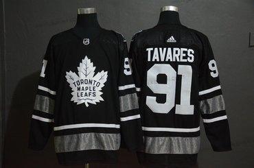 Adidas Miesten Toronto Maple Leafs 91 John Tavares Musta 2019 NHL All-Star Paita