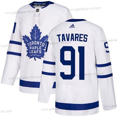 Adidas Miesten Toronto Maple Leafs #91 John Tavares Valkoinen Paita