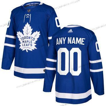 Adidas Miesten Toronto Maple Leafs Mukautettu Sininen Kotiottelupaita Aito Ommeltu 2017-2018 NHL Paita