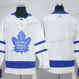 Adidas Miesten Toronto Maple Leafs Tyhjä Valkoinen Road Aito Ommeltu NHL Paita