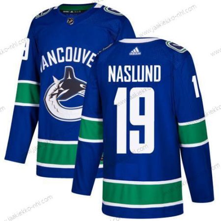 Adidas Miesten Vancouver Canucks #19 Markus Naslund Sininen Kotiottelupaita Aito Ommeltu NHL Paita