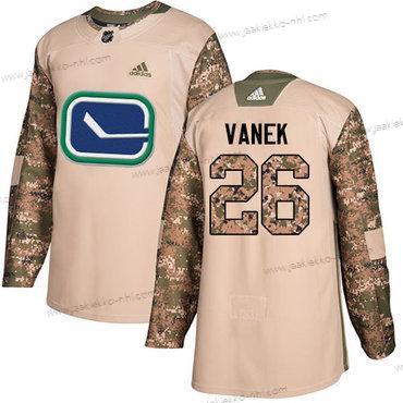 Adidas Miesten Vancouver Canucks #26 Thomas Vanek Maastokuvio Aito 2017 Veterans Day Ommeltu NHL Paita