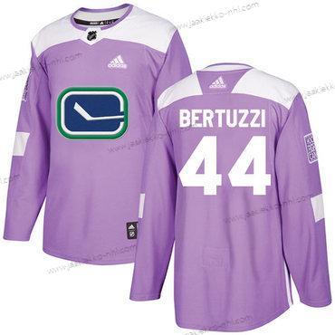 Adidas Miesten Vancouver Canucks #44 Todd Bertuzzi Violetti Aito Taistelee syöpää vastaan Ommeltu NHL Paita