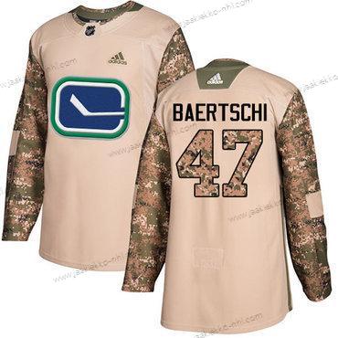 Adidas Miesten Vancouver Canucks #47 Sven Baertschi Maastokuvio Aito 2017 Veterans Day Ommeltu NHL Paita