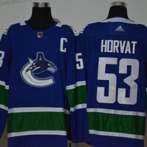 Adidas Miesten Vancouver Canucks #53 Bo Horvat New Sininen With C Patch Ommeltu NHL