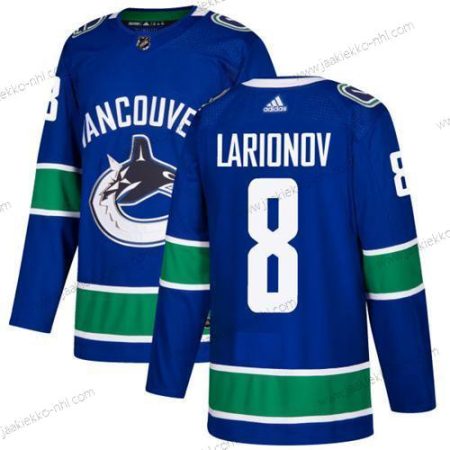 Adidas Miesten Vancouver Canucks #8 Igor Larionov Sininen Kotiottelupaita Aito Ommeltu NHL Paita