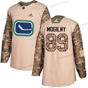 Adidas Miesten Vancouver Canucks #89 Alexander Mogilny Maastokuvio Aito 2017 Veterans Day Ommeltu NHL Paita