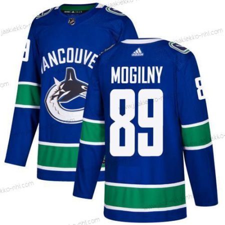 Adidas Miesten Vancouver Canucks #89 Alexander Mogilny Sininen Kotiottelupaita Aito Ommeltu NHL Paita