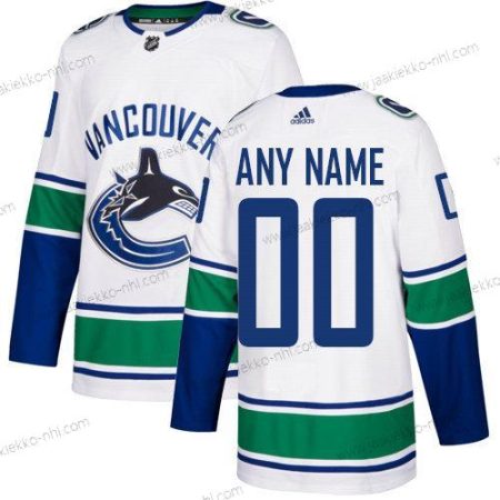 Adidas Miesten Vancouver Canucks Mukautettu NHL Aito Valkoinen Paita