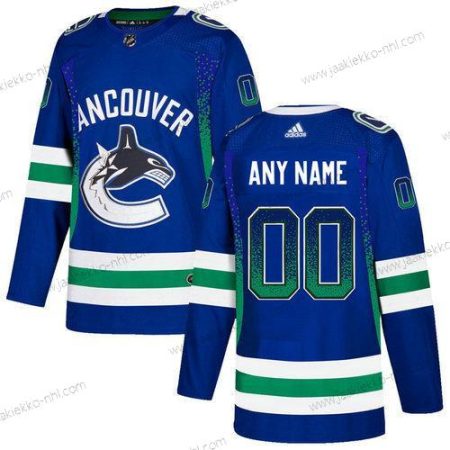 Adidas Miesten Vancouver Canucks Mukautettu Sininen Paita