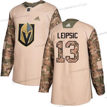 Adidas Miesten Vegas Golden Knights #13 Brendan Leipsic Maastokuvio Aito 2017 Veterans Day Ommeltu NHL Paita