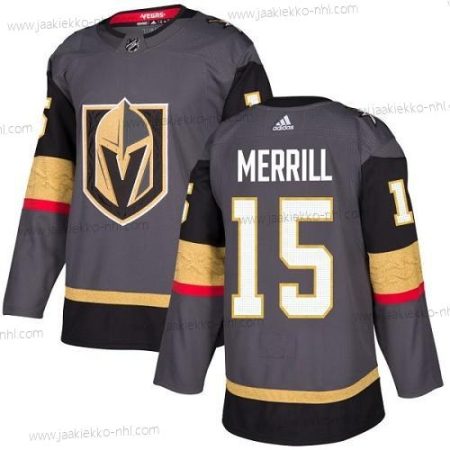 Adidas Miesten Vegas Golden Knights #15 Jon Merrill Aito Harmaa Kotiottelupaita NHL Paita