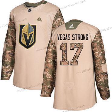 Adidas Miesten Vegas Golden Knights #17 Vegas Strong Maastokuvio Aito 2017 Veterans Day Ommeltu NHL Paita