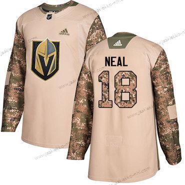 Adidas Miesten Vegas Golden Knights #18 James Neal Maastokuvio Aito 2017 Veterans Day Ommeltu NHL Paita