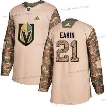 Adidas Miesten Vegas Golden Knights #21 Cody Eakin Maastokuvio Aito 2017 Veterans Day Ommeltu NHL Paita