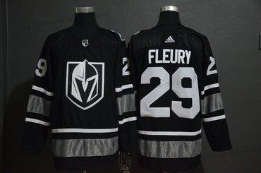 Adidas Miesten Vegas Golden Knights 29 Marc-Andre Fleury Musta 2019 NHL All-Star Game Paita