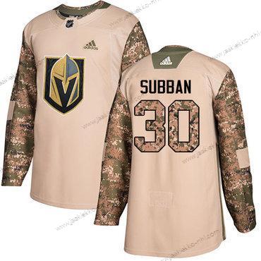 Adidas Miesten Vegas Golden Knights #30 Malcolm Subban Maastokuvio Aito 2017 Veterans Day Ommeltu NHL Paita