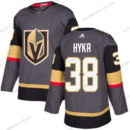 Adidas Miesten Vegas Golden Knights #38 Tomas Hyka Harmaa Kotiottelupaita Aito Ommeltu NHL Paita