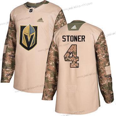 Adidas Miesten Vegas Golden Knights #4 Clayton Stoner Maastokuvio Aito 2017 Veterans Day Ommeltu NHL Paita