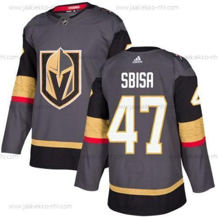 Adidas Miesten Vegas Golden Knights #47 Luca Sbisa Harmaa Kotiottelupaita Aito Ommeltu NHL Paita