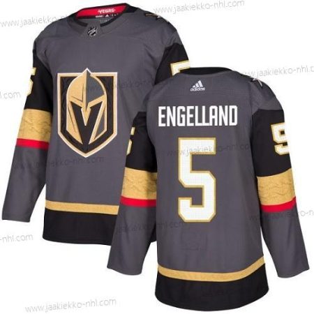 Adidas Miesten Vegas Golden Knights #5 Deryk Engelland Harmaa Kotiottelupaita Aito Ommeltu NHL Paita