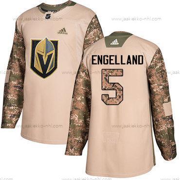 Adidas Miesten Vegas Golden Knights #5 Deryk Engelland Maastokuvio Aito 2017 Veterans Day Ommeltu NHL Paita