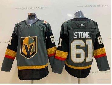 Adidas Miesten Vegas Golden Knights #61 Mark Stone Harmaa Kotiottelupaita Aito Ommeltu NHL Paita