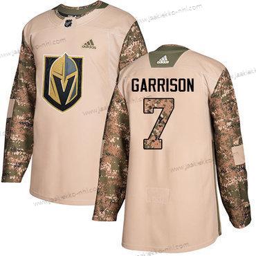 Adidas Miesten Vegas Golden Knights #7 Jason Garrison Maastokuvio Aito 2017 Veterans Day Ommeltu NHL Paita