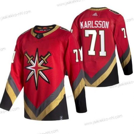 Adidas Miesten Vegas Golden Knights #71 William Karlsson Punainen 2020-21 Käänteinen Retro Vaihtopaita NHL Paita