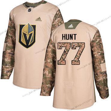 Adidas Miesten Vegas Golden Knights #77 Brad Hunt Maastokuvio Aito 2017 Veterans Day Ommeltu NHL Paita