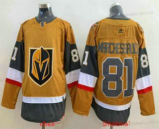 Adidas Miesten Vegas Golden Knights #81 Jonathan Marchessault Kulta 2020-21 Vaihtopaita Ommeltu Paita